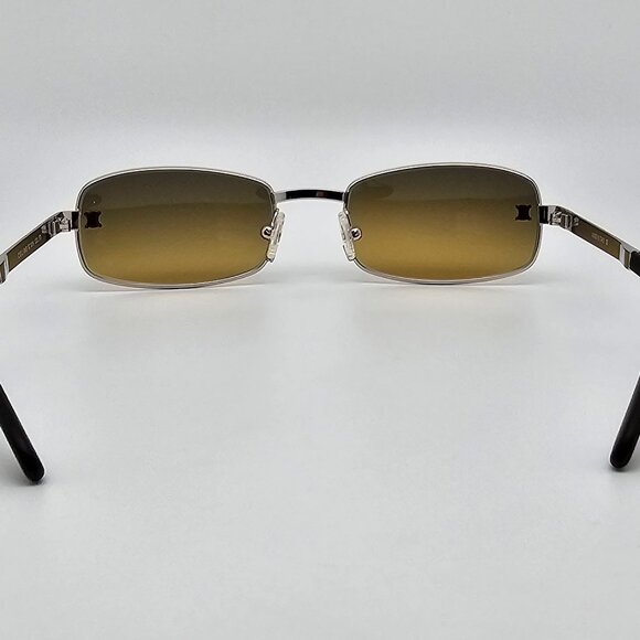 Celine SC1019 Col. 579 Silver Frame Yellow Flash Gold Gradient Lens Sunglasses - Picture 4 of 16